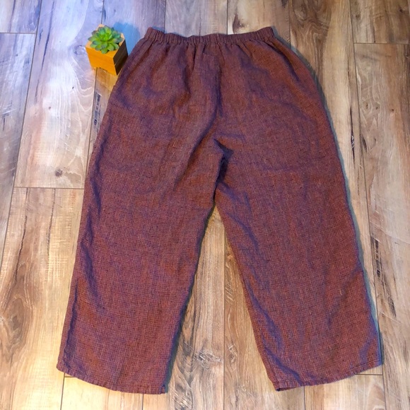 FLAX Linen Pull-On PANTS Side Pockets - Picture 3 of 4